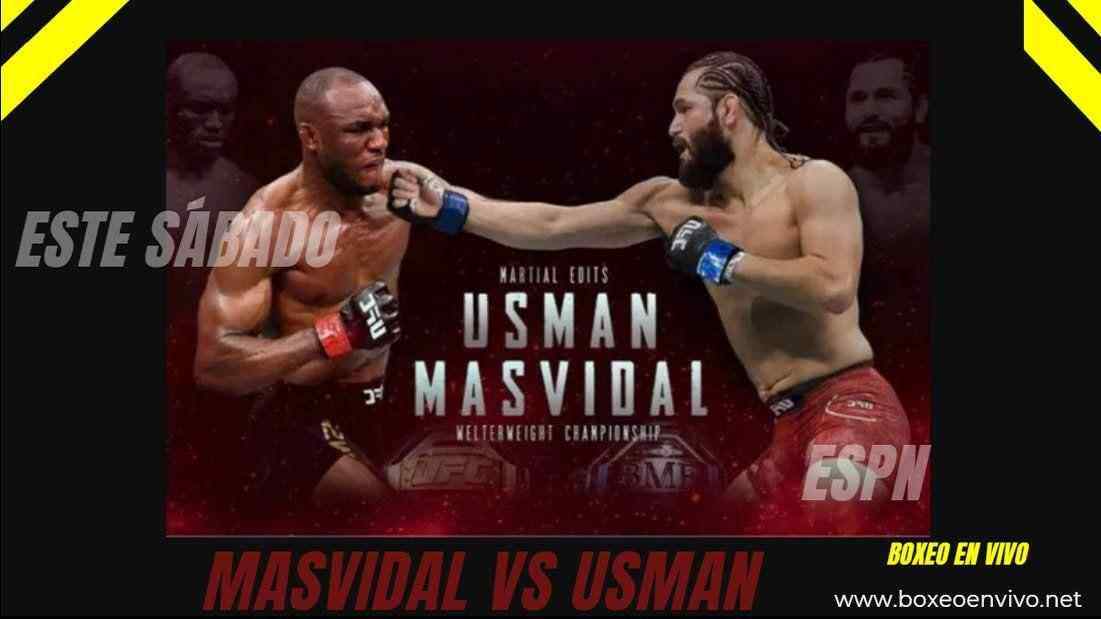 Jorge Masvidal vs Kamaru Usman en VIVO por ESPN este Sábado 11 de Julio
