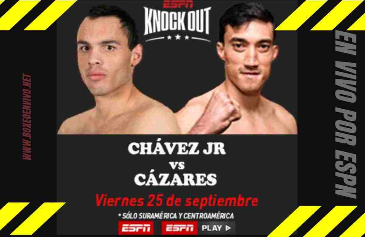 Julio César Chávez Jr vs Mario Cázares por ESPN Knockout