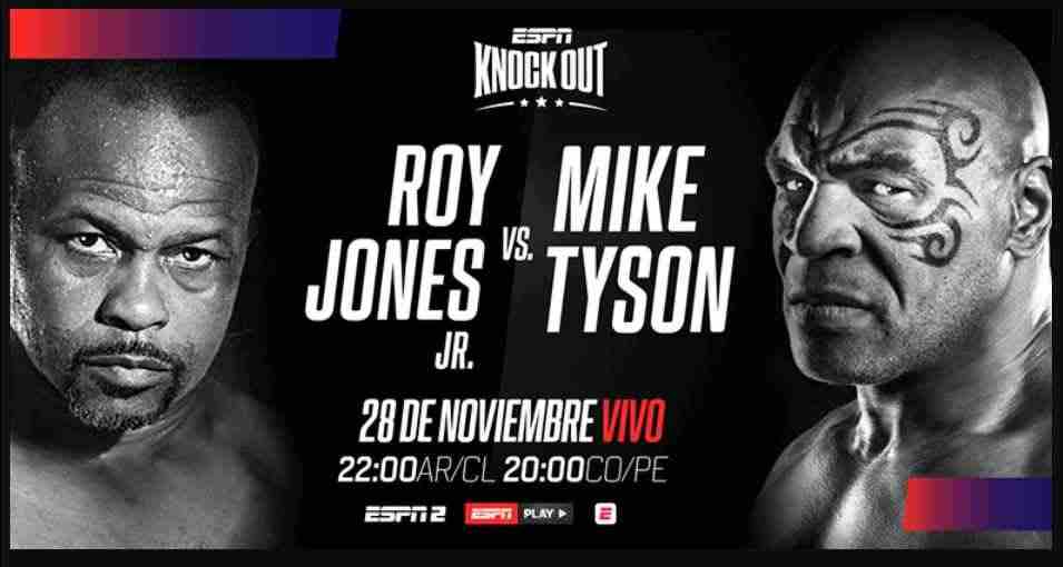Mike Tyson vs Roy Jones en Vivo por ESPN