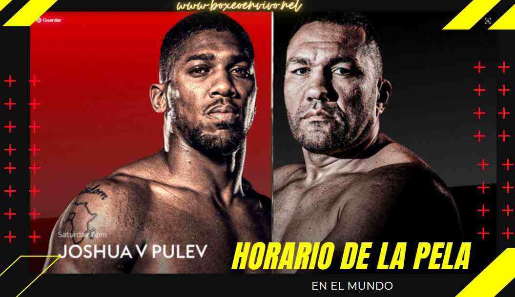 Horario de la pelea  🥊 de Joshua vs Pulev