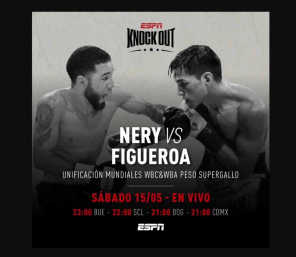 Luis Nery vs Brandon Figueroa en Vivo por ESPN 