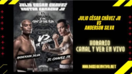 Julio César Chávez Jr vs Anderson Silva, Horario y Canal