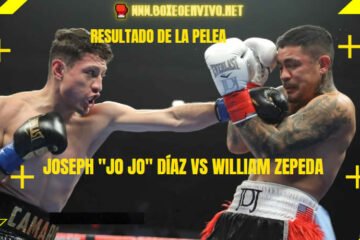 Resultado de la Pelea Joseph "Jo Jo" Díaz vs William Zepeda